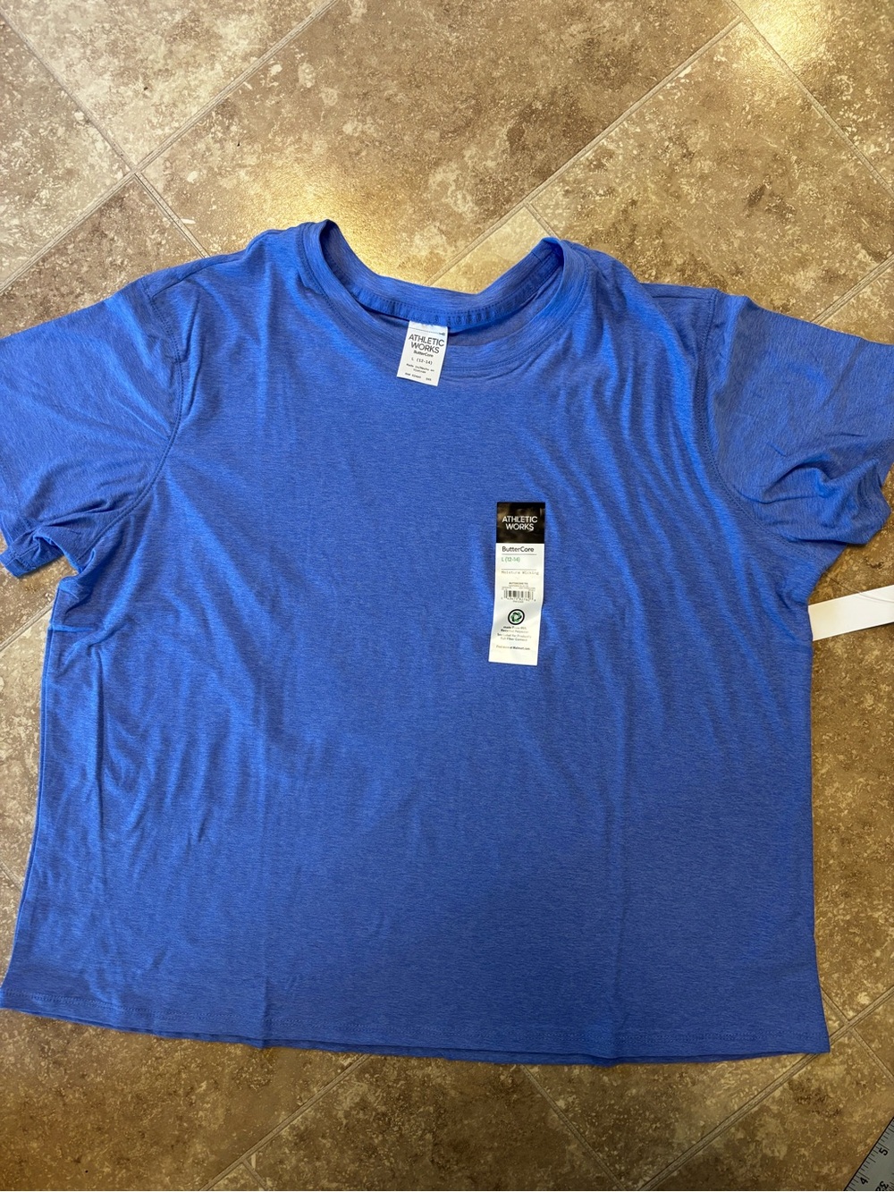 Athletic Works women’s ' Heather Royal Blue Short-Sleeve Tee
